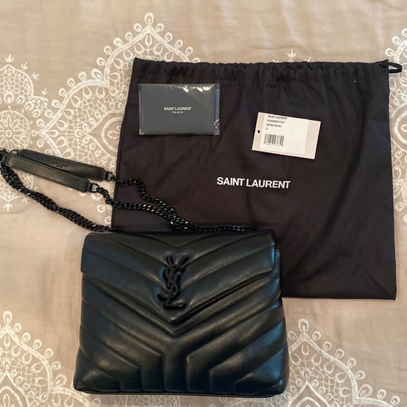 Yves Saint Laurent Handbags - Signature Style Saint Yves Laurent Loulou YSL black on black bag.